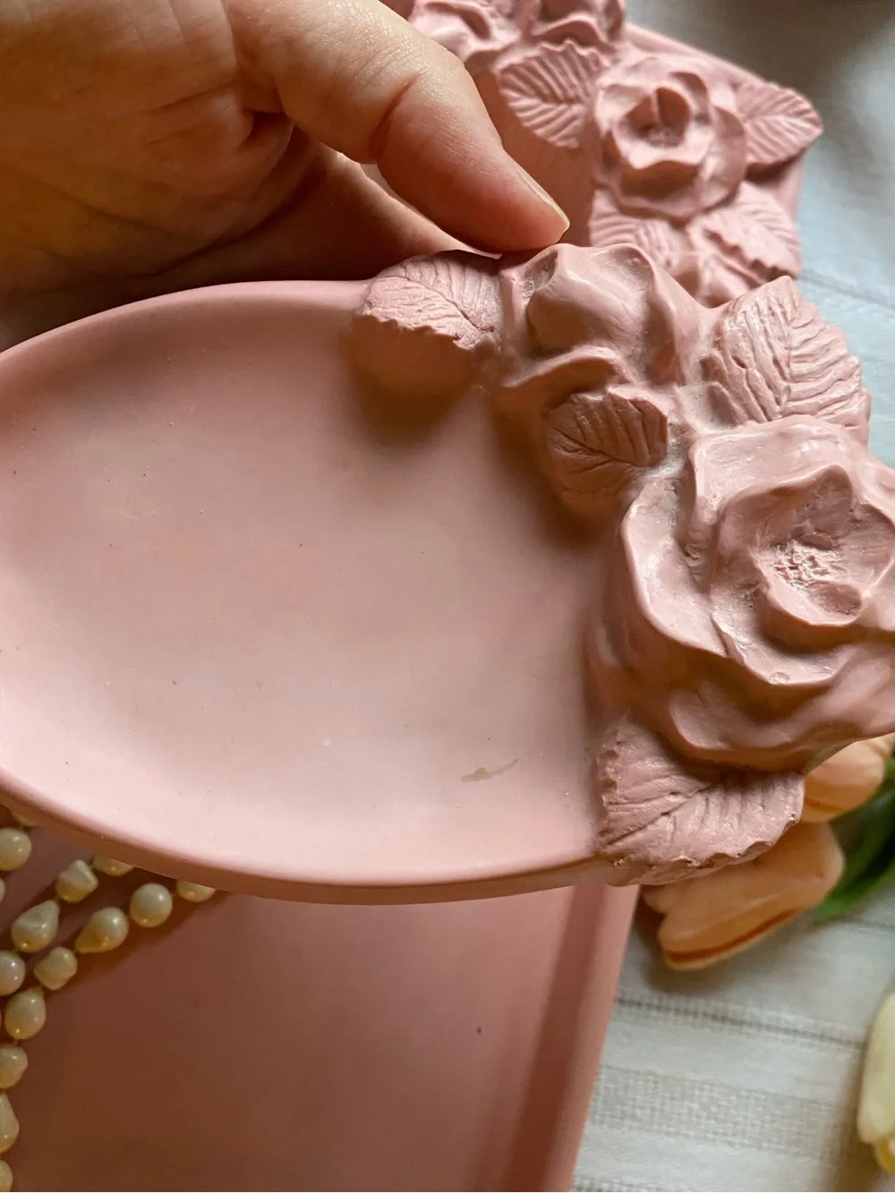 Vintage Pink Feminine Floral Bathroom Set AMAZING!